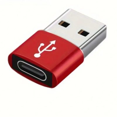 Adaptateur USB-A / USB-C - Rouge